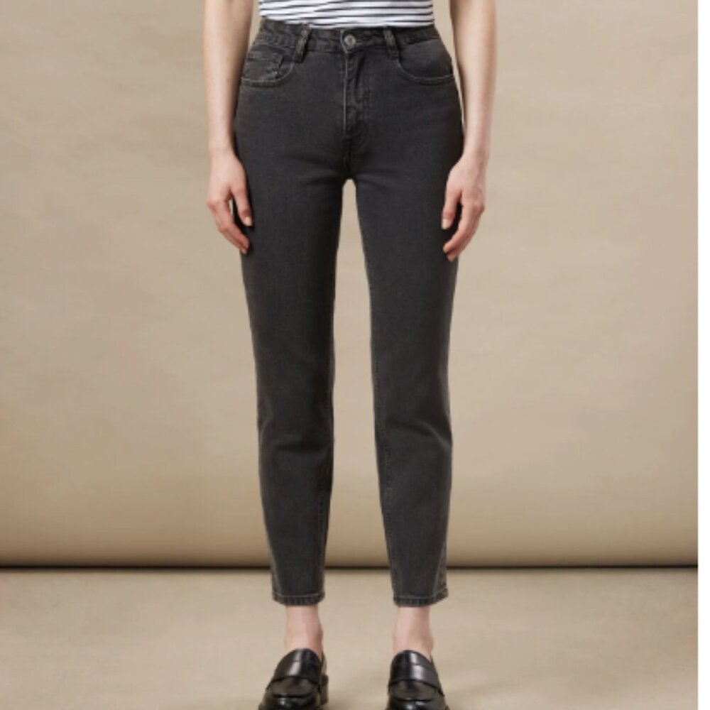 Frank & Oak Women's High Rise Jeans - Charcoal